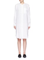Main View -Click To Enlarge Dolman sleeve linen shirt dress