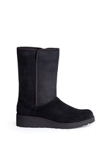 Main View -Click To Enlarge 'Amie' twinface sheepskin wedge boots