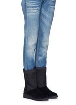 Figure View -Click To Enlarge 'Amie' twinface sheepskin wedge boots