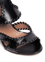 Detail View -Click To Enlarge Whipstitch leather sandals