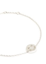 Detail View -Click To Enlarge 'Merry' sterling silver chain charm bracelet