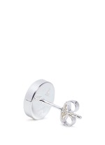 Detail View -Click To Enlarge 'Merry' sterling silver chain stud earrings