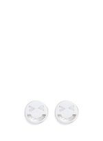 Main View -Click To Enlarge 'Merry' sterling silver chain stud earrings