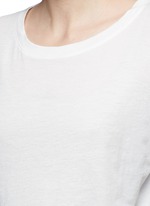 Detail View -Click To Enlarge Pima cotton banded hem T-shirt