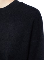 Detail View -Click To Enlarge 3/4 sleeve cashmere sweater