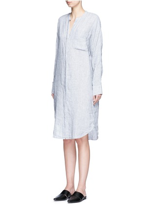 Click To Zoom James Perse - Stripe dolman linen shirt dress