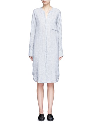 Click To Zoom James Perse - Stripe dolman linen shirt dress