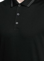 Detail View -Click To Enlarge 'Boyd TC' cotton jersey polo shirt