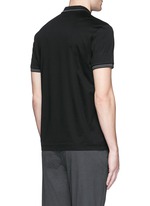 Back View -Click To Enlarge 'Boyd TC' cotton jersey polo shirt