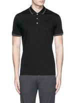 Main View -Click To Enlarge 'Boyd TC' cotton jersey polo shirt