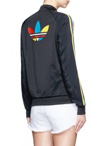 Back View -Click To Enlarge 'Superstar' stripe print track jacket