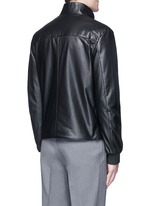 Back View -Click To Enlarge Diamond embossed leather jacket