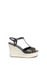 Main View - Click To Enlarge Main View - Click To Enlarge - SERGIO ROSSI - 'Edwige' leather espadrille wedge sandals