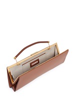 Detail View -Click To Enlarge 'Sailor' top handle long leather clutch