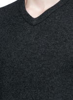 Detail View -Click To Enlarge V-neck cashmere sweater