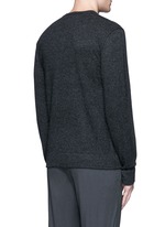 Back View -Click To Enlarge V-neck cashmere sweater