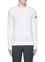 Main View -Click To Enlarge Graphic intarsia cashmere sweater