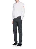 Figure View -Click To Enlarge Graphic intarsia cashmere sweater
