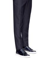 Figure View -Click To Enlarge Patent leather sneakers
