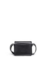 Back View -Click To Enlarge 'Alix' mini paperclip flap leather shoulder bag