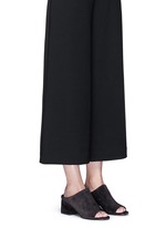 Figure View -Click To Enlarge 'Cube' suede mules