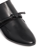 Detail View -Click To Enlarge 'Louie' knotted leather mules