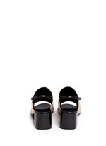 Back View -Click To Enlarge 'Cube' leather slingback sandals