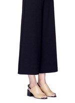 Figure View -Click To Enlarge 'Cube' leather slingback sandals