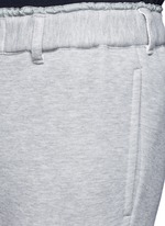 Detail View -Click To Enlarge Windbreaker trim drawstring jersey sweatpants