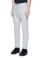 Front View -Click To Enlarge Windbreaker trim drawstring jersey sweatpants