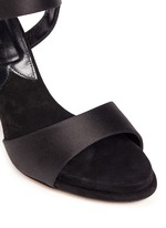 Detail View -Click To Enlarge 'Kalida' buckle satin slingback sandals
