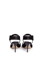 Back View -Click To Enlarge 'Kalida' buckle satin slingback sandals