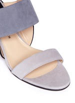 Detail View -Click To Enlarge 'Xiamen' colourblock suede strappy sandals
