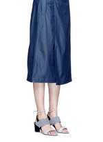 Figure View -Click To Enlarge 'Xiamen' colourblock suede strappy sandals