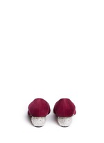 Back View -Click To Enlarge 'Ankara' Swarovski crystal pavé heel suede pumps