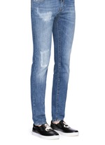 Figure View -Click To Enlarge 'London' designer appliqué leather skate slip-ons