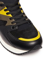 Detail View -Click To Enlarge 'Belgrado' combo leather sneakers