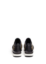 Back View -Click To Enlarge 'Belgrado' combo leather sneakers