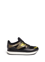 Main View -Click To Enlarge 'Belgrado' combo leather sneakers