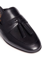 Detail View -Click To Enlarge 'Paris' tassel leather slide loafers