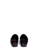 Back View -Click To Enlarge 'Paris' tassel leather slide loafers
