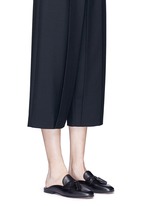 Figure View -Click To Enlarge 'Paris' tassel leather slide loafers