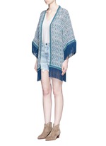 Front View -Click To Enlarge 'Zoya' tribal print silk cover-up