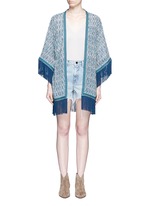 Main View -Click To Enlarge 'Zoya' tribal print silk cover-up