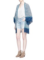 Figure View -Click To Enlarge 'Zoya' tribal print silk cover-up