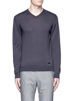 Main View -Click To Enlarge V-neck wool sweater