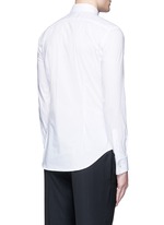 Back View -Click To Enlarge Slim fit stretch poplin shirt