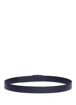 Back View -Click To Enlarge Metal plate leather belt