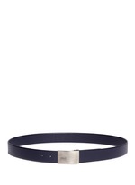 Main View -Click To Enlarge Metal plate leather belt