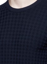 Detail View -Click To Enlarge Geometric jacquard sweater